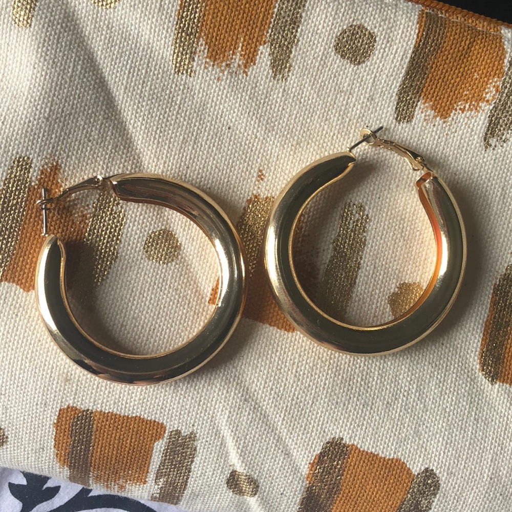 Chunky Gold Hoops